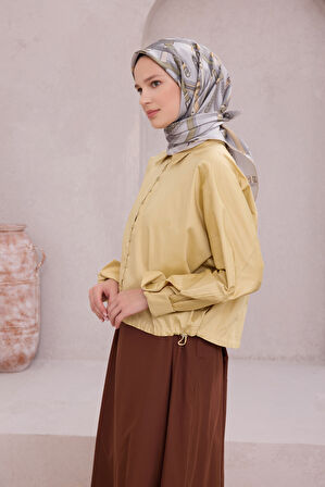 Ekose Kemer Desen İpek Twill Eşarp 4200D01 32