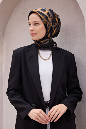 Ekose Kemer Desen İpek Twill Eşarp 4200D01 85