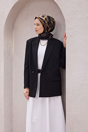 Ekose Kemer Desen İpek Twill Eşarp 4200D01 85