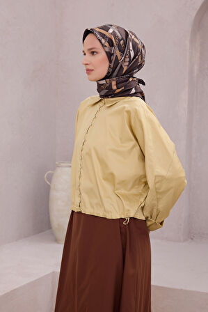 Ekose Kemer Desen İpek Twill Eşarp 4200D01 35