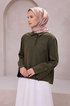 Belli Tivil Saf İpek Eşarp 4203 - 07 Pembe Geometrik Desen