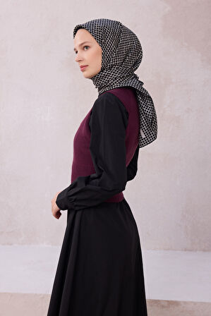 Çiçek Desen İpek Twill Eşarp 4203D01