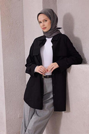 Belli Tivil Saf İpek Eşarp 4209 - 88 Füme Soyut Desen