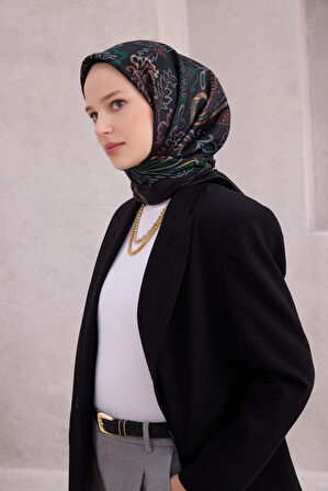 Saf İpek Twill Eşarp 4207D01 34