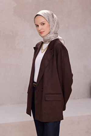 Geometrik Desen İpek Twill Eşarp 4215D01