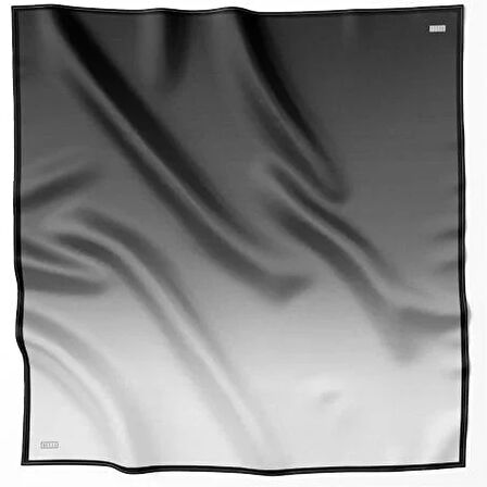 Belli Tivil Saf İpek Eşarp 4224 - 39 Siyah Degrade Desen