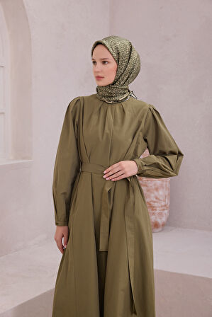 Çiçek Desen İpek Twill Eşarp 4208D01