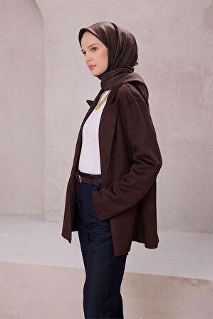 Geometrik Desen İpek Twill Eşarp 4215D01