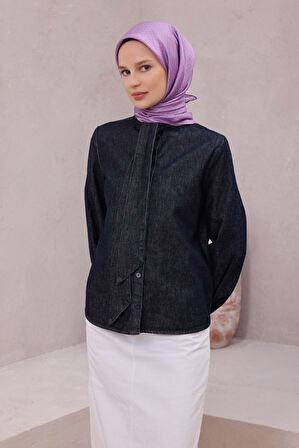 Çiçek Desen İpek Twill Eşarp 4203D01