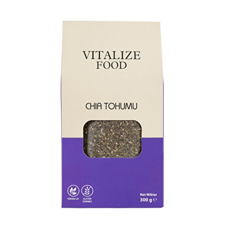 Vitalize Food Glutensiz Chia Tohumu 300 Gr