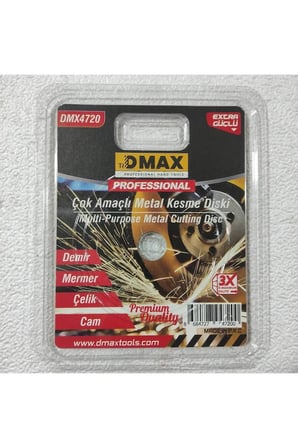 Dmax Çok Amaçlı Demir/Mermer/Çelik/Cam Daire Kesici Kesme Diski Kod: DMX-4720