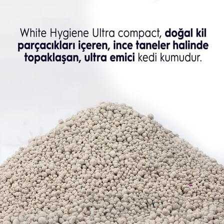 Sivocat WhiteHygineUltra Compact Topaklnan DoğalKedi Kumu6Kg