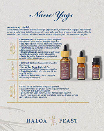  Nane Yağı – Peppermint Essential Oil 30 ML-Ferahlatıcı - Refreshing