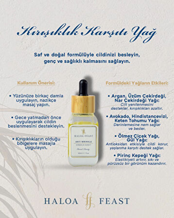 Kırışıklık Karşıtı – Anti-Wrinkle Oil 
