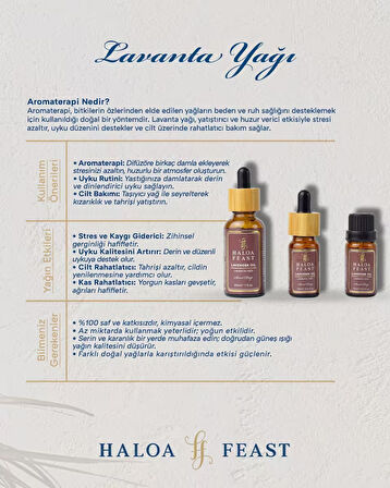 Lavanta Yağı – Lavender Essential Oil  10 ML- Uyku Destekleyici & Sakinleştirici-Sleep Aid & Calming