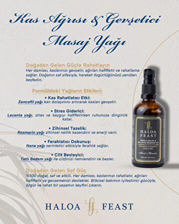 Kas Ağrısı & Gevşetici Masaj Yağı- Muscle Pain & Relaxing Massage Oil