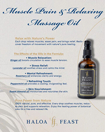 Kas Ağrısı & Gevşetici Masaj Yağı- Muscle Pain & Relaxing Massage Oil