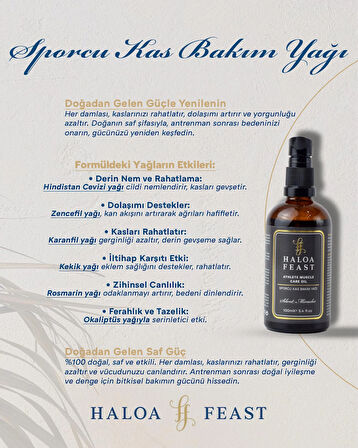 Sporcu Kas Bakım Yağı- Athlete Muscle Care Oil