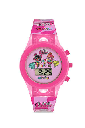 Miniflak LOL Surprise! Lisanslı LOL7001 Pembe Işıklı Çocuk Saati