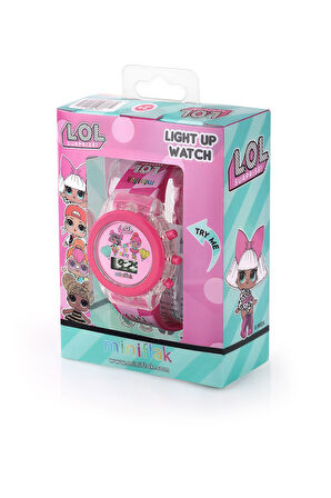 Miniflak LOL Surprise! Lisanslı LOL7001 Pembe Işıklı Çocuk Saati