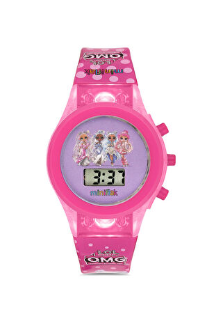Miniflak LOL Surprise! Lisanslı OMG7002 Pembe Işıklı Çocuk Saati