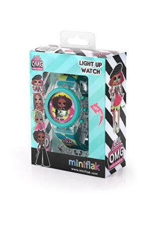 Miniflak LOL Surprise! Lisanslı OMG7003 Turkuaz Işıklı Çocuk Saati