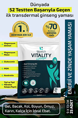 Lipatch VITALITY Life Style Zindelik ve Denge Bandı 25 Adet