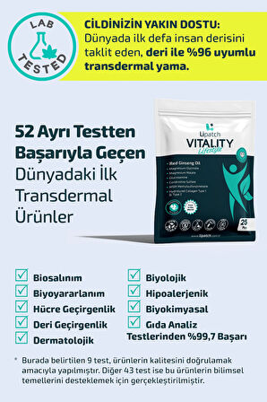 Lipatch VITALITY Life Style Zindelik ve Denge Bandı 25 Adet