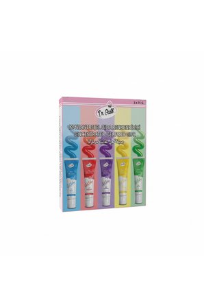 Dr. Gusto Jel Gıda Boyası Konsantre 5x50 GR 5'li Set (Mavi, Kırmızı, Mor, Sarı, Yeşil)