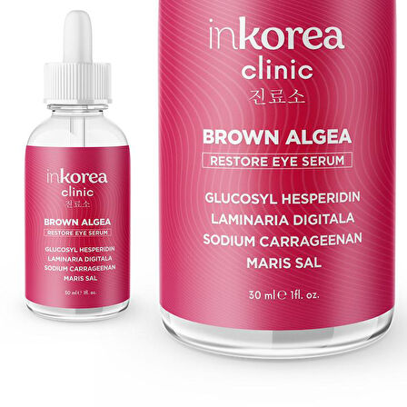 İnkorea Torbalanma & Morluk Karşıtı Kahverengi Yosun Göz Altı Serumu - Brown Algea Restore Eye Serum