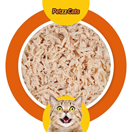 Premium PettzCat Kedi Konserve Yaş Mama 70 Gr. 8 Çeşit (8x2 adet) Her Çeşitten 2 Adet, Toplam 16 Kutu