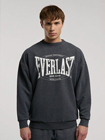 Everlast Authentic Boxing Oversize Antrasit Erkek Sweatshirt