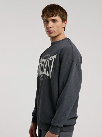 Everlast Authentic Boxing Oversize Antrasit Erkek Sweatshirt
