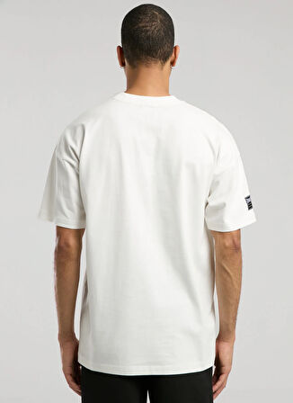Everlast TM0036 112-Ever Essentials Oversize Beyaz Oversize Düz Erkek T-Shirt