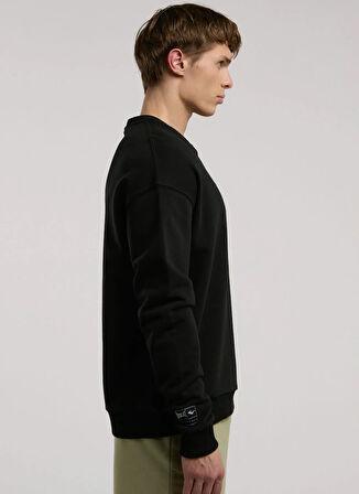 Everlast TM0038 167-Ever Essentials Comfort Siyah Bisiklet Yaka Regular Fit Düz Erkek Sweatshırt