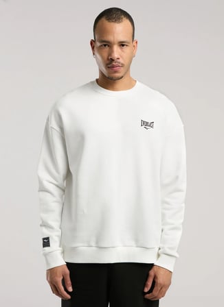 Everlast TM0038 112-Ever Essentials Comfort Beyaz Bisiklet Yaka Regular Fit Düz Erkek Sweatshırt