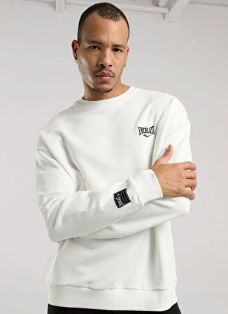 Everlast TM0038 112-Ever Essentials Comfort Beyaz Bisiklet Yaka Regular Fit Düz Erkek Sweatshırt