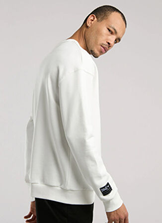 Everlast TM0038 112-Ever Essentials Comfort Beyaz Bisiklet Yaka Regular Fit Düz Erkek Sweatshırt