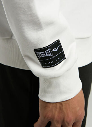 Everlast TM0038 112-Ever Essentials Comfort Beyaz Bisiklet Yaka Regular Fit Düz Erkek Sweatshırt