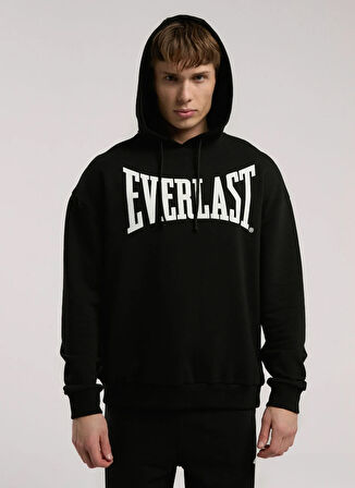Everlast TM0050 167-Ever Classics Comfort Siyah Kapüşon Yaka Regular Fit Baskılı Erkek Sweatshırt
