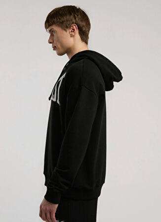 Everlast TM0050 167-Ever Classics Comfort Siyah Kapüşon Yaka Regular Fit Baskılı Erkek Sweatshırt