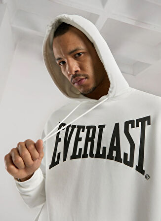 Everlast TM0050 112-Ever Classics Comfort Beyaz Kapüşon Yaka Regular Fit Baskılı Erkek Sweatshırt