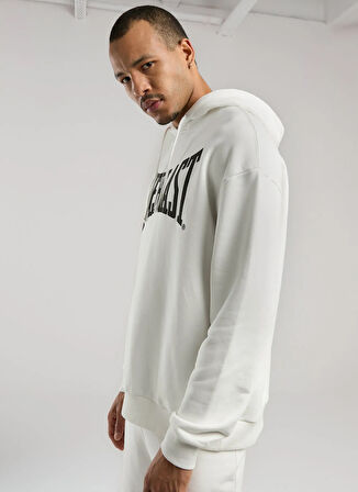 Everlast TM0050 112-Ever Classics Comfort Beyaz Kapüşon Yaka Regular Fit Baskılı Erkek Sweatshırt