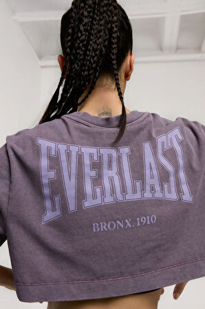Everlast Bronx 1910 Oversize Turuncu Crop Kadın Tişört TW0014