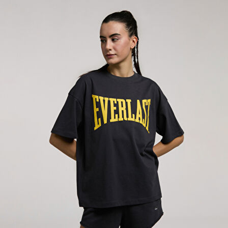 Everlast Ever Classics Oversize Kadın Gri T-Shirt