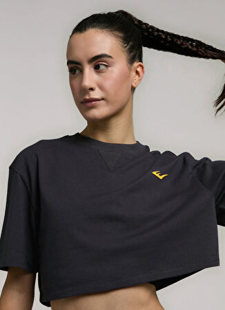 Everlast TW0031 294-Ever Classics Wmn Comfrt Füme Crop Düz Kadın T-Shirt