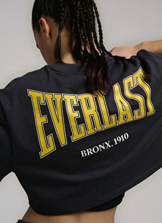 Everlast TW0031 294-Ever Classics Wmn Comfrt Füme Crop Düz Kadın T-Shirt