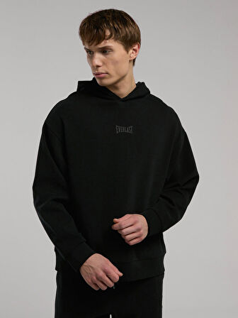 Ever Relaxed Comfort Kapüşonlu Siyah Erkek Sweatshirt