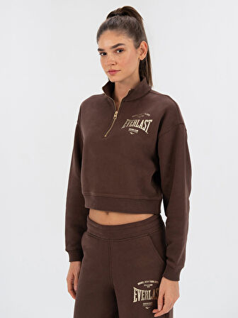 Everlast Bronx NYC Kahverengi Kadın Sweatshirt