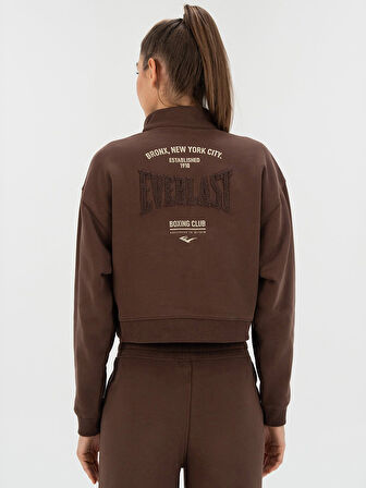 Everlast Bronx NYC Kahverengi Kadın Sweatshirt